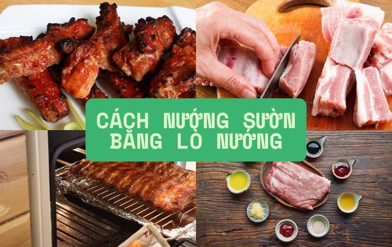 Nướng sườn bằng lò nướng