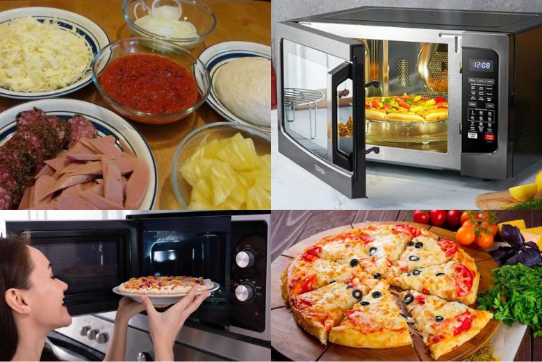 Cách nướng pizza bằng lò vi sóng siêu đơn giản tại nhà