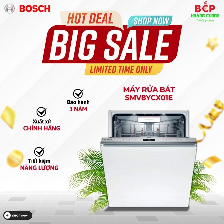 Máy rửa bát BOSCH SMV8YCX01E
