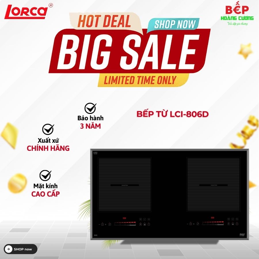 Bếp từ đôi Lorca LCI 806D