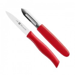Bộ dao Zwilling Twin Grip màu đỏ - 2 món