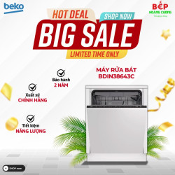 Máy rửa bát độc lập BEKO BDIN38643C