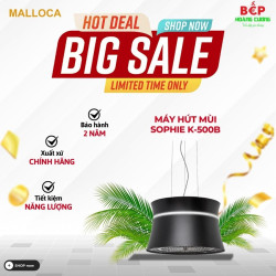 Máy hút khói, khử mùi Malloca SOPHIE K-500B