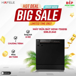 Máy rửa chén bát HDW-T5551B Hafele 538.21.340