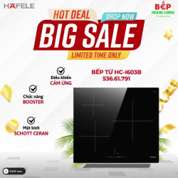 Bếp từ 3 vùng nấu Hafele 536.61.791