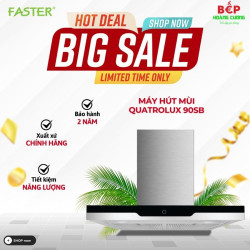 Máy hút mùi áp tường Faster Quatrolux 90SB