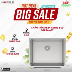 Chậu rửa bát inox 1 hố Hafele HS24-SSN1S-540 567.24.457