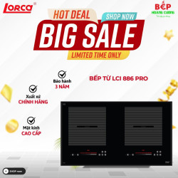 Bếp điện từ đôi Lorca LCI 886 Pro lắp âm