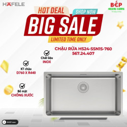 Chậu rửa bát Hafele HS24-SSN1S-760 567.24.407
