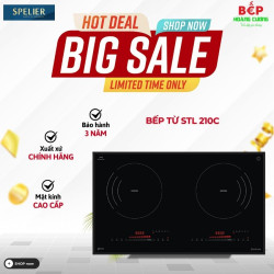 Bếp từ đôi Spelier STL 210C lắp âm