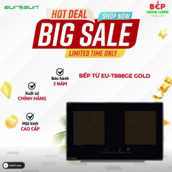 Bếp từ đôi Eurosun EU-T888GE Gold lắp âm