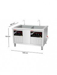 Máy Rửa Chén Bát Công Nghiệp Siêu Âm Texgio Ultrasonic Standard TGU-1500SS