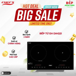 Bếp từ đôi Chefs EH-DIH321