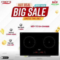 Bếp từ đôi Chefs EH-DIH888