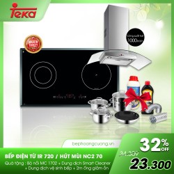 Combo bếp điện từ Teka IR 720 + hút mùi NC2 70