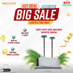 Máy hút khử mùi đảo Malloca SECRET WHITE-I510W