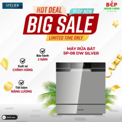 Máy rửa chén bát Spelier SP-08 DW Silver