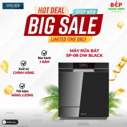 Máy rửa chén bát Spelier SP-08 DW Black