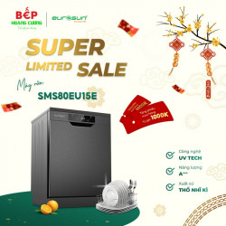 Máy rửa bát lắp đặt độc lập Eurosun SMS80EU15E