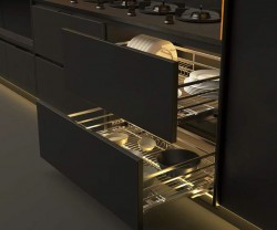 Bộ rổ xoong nồi CAPPELLA Cucina 549.08.227 mạ chrome 