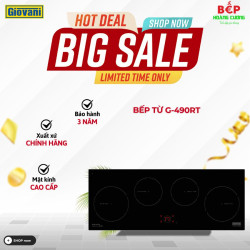 Bếp từ 4 vùng nấu Giovani G-490RT