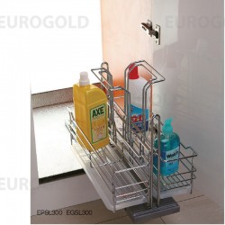 Giá đựng chai lọ tẩy rửa nan tròn inox Eurogold EPSL300