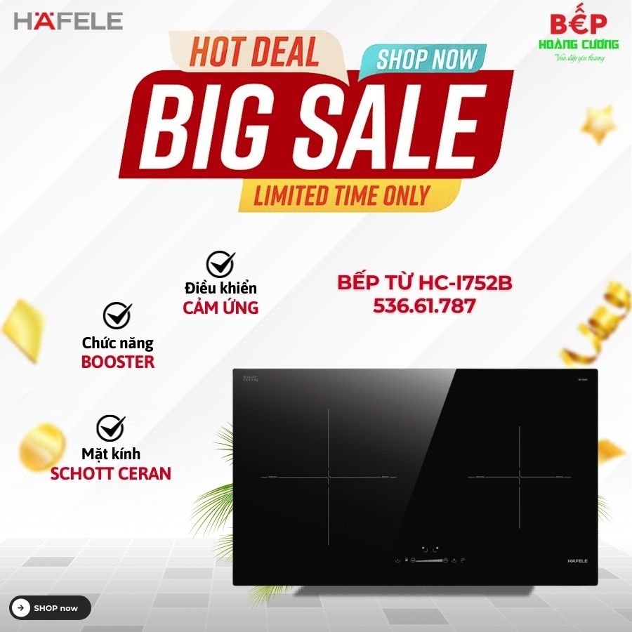 Bếp từ đôi Hafele HC-I752B 536.61.787