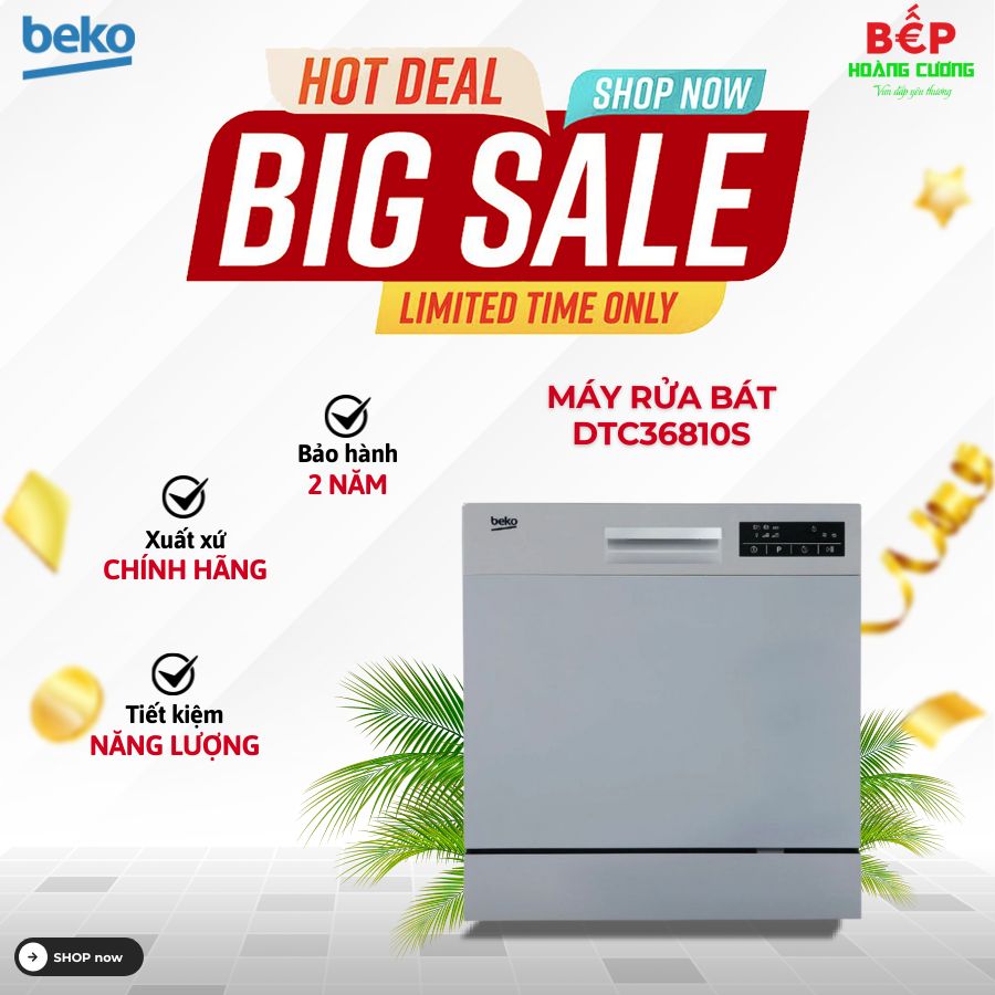 Máy rửa chén độc lập Beko DTC36810S