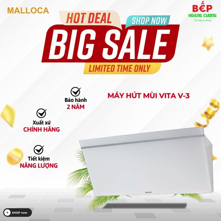 Máy hút khói, khử mùi Malloca VITA V-3