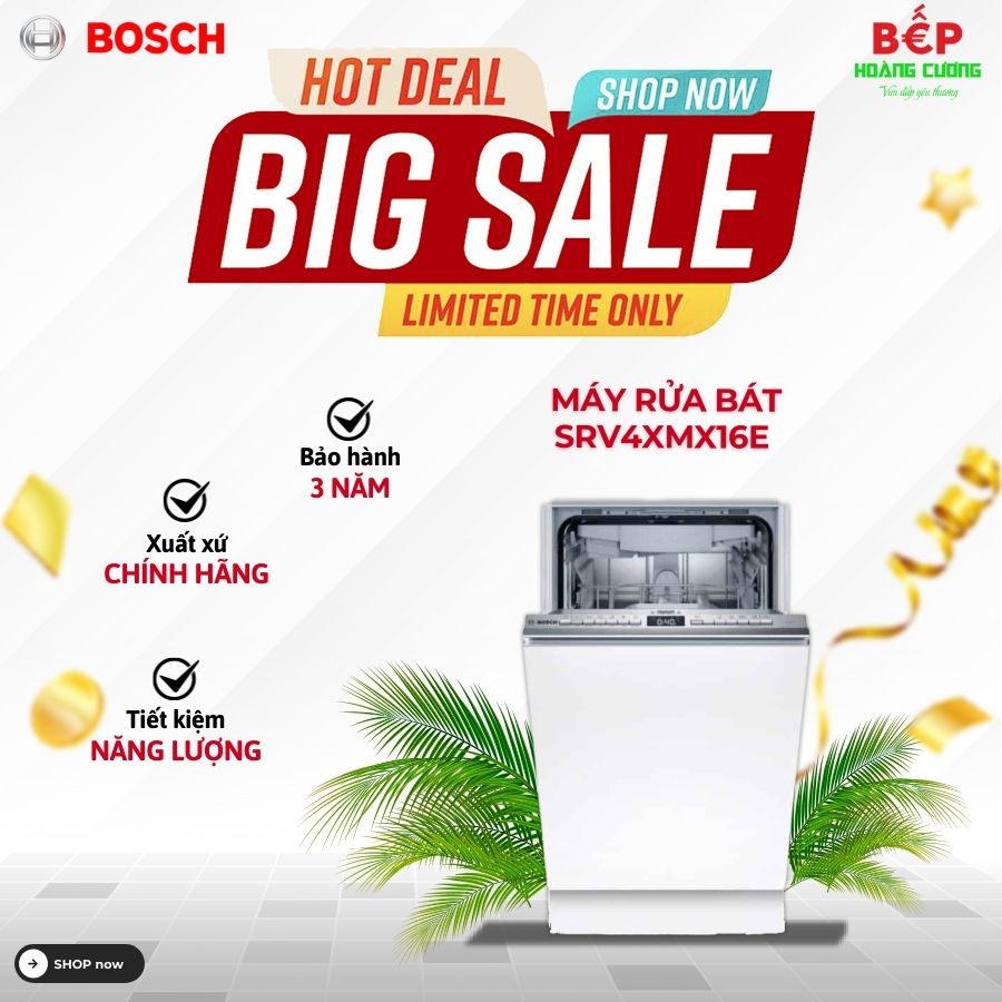 Máy rửa bát Bosch SRV4XMX16E