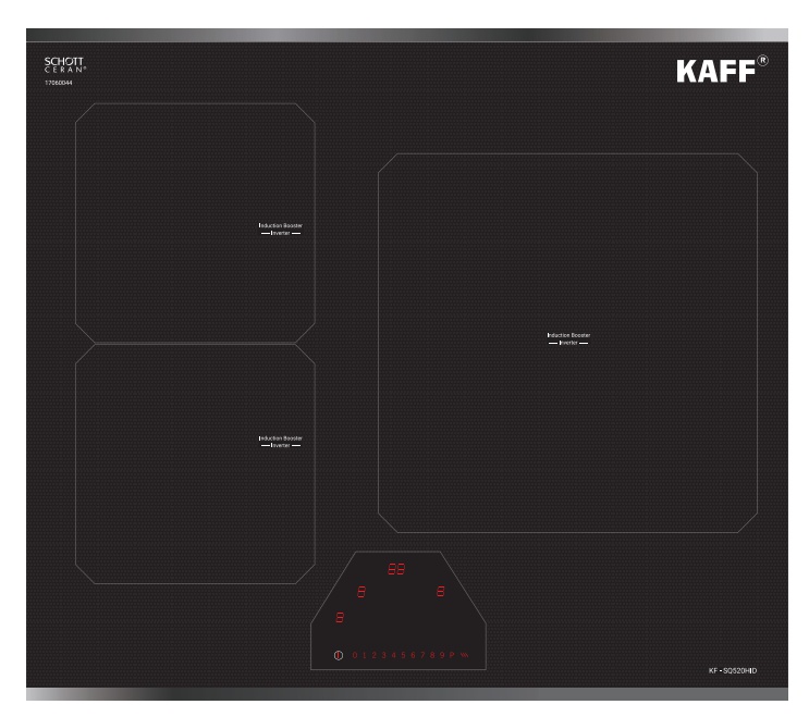 Bếp từ kết hợp hồng ngoại Kaff KF-SQ520HID