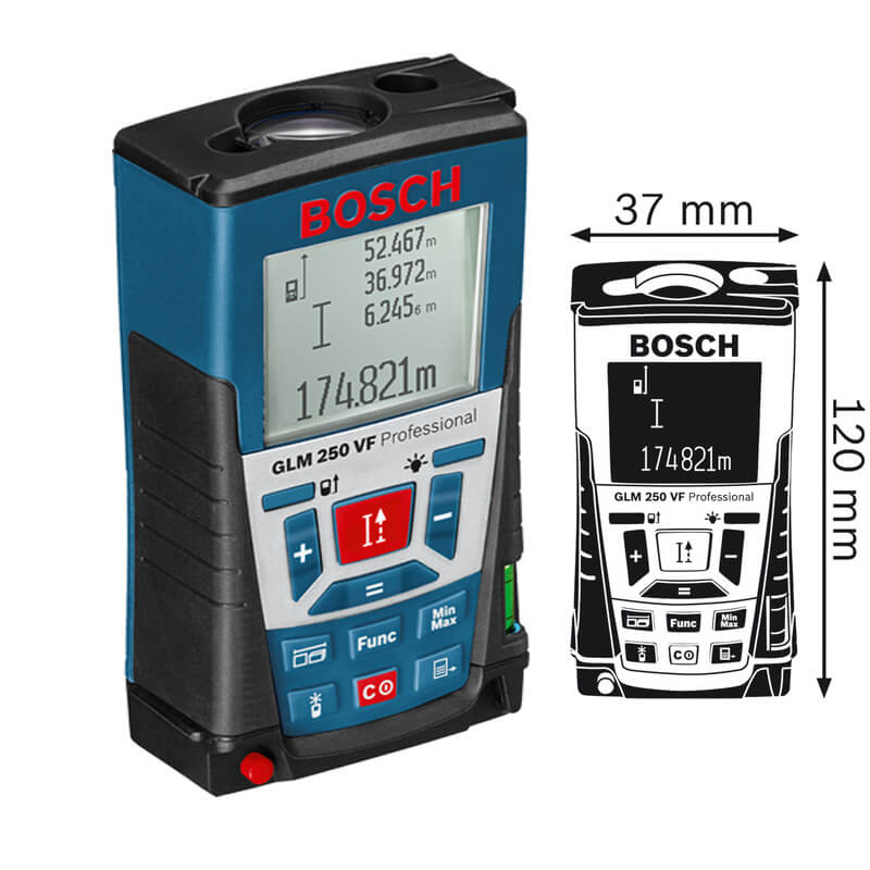 Máy đo khoảng cách laser Bosch GLM 250 VF Professional