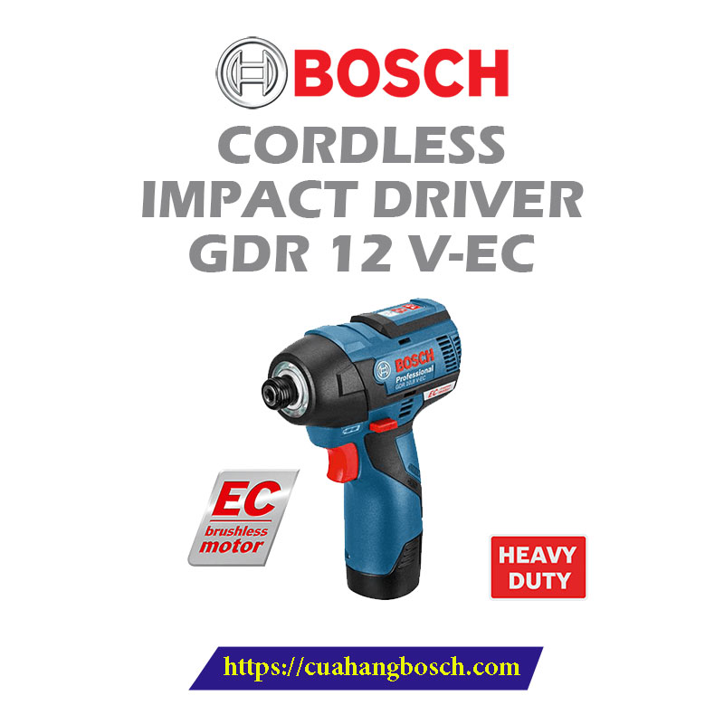 Máy bắt vít động lực dùng pin Bosch GDR 12 V-EC Professional