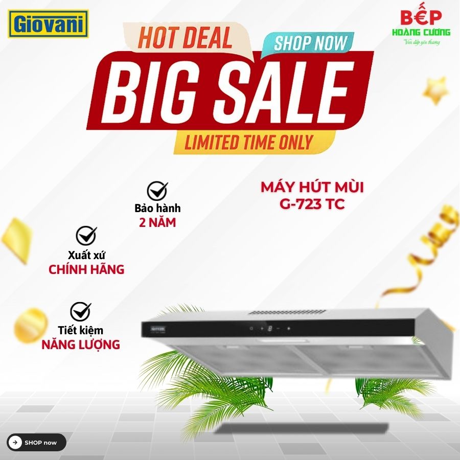 Máy hút mùi cổ điển Giovani G-723 TC