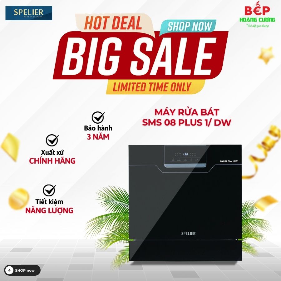  Máy rửa bát âm tủ Spelier SMS 08 Plus 1/ DW