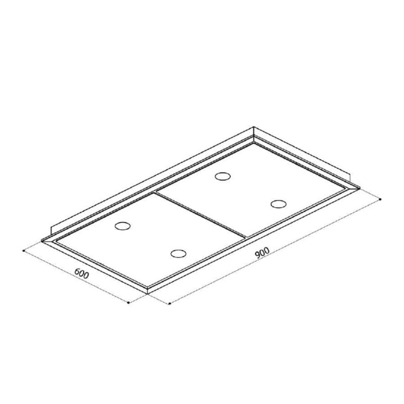 Kích thước máy hút mùi âm trần Upscale CEILING INOX