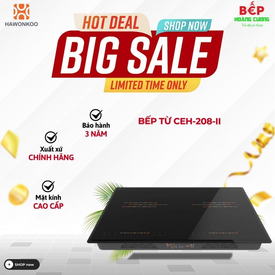 Bếp từ đôi Hawonkoo CEH-208-II