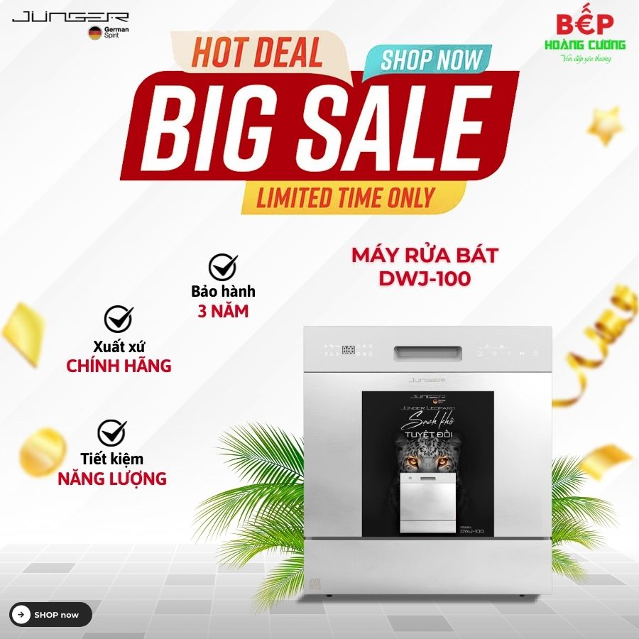 Máy rửa bát Junger Leopard DWJ-100