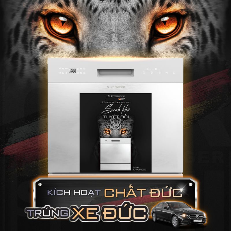 Máy rửa bát Junger Leopard DWJ-100