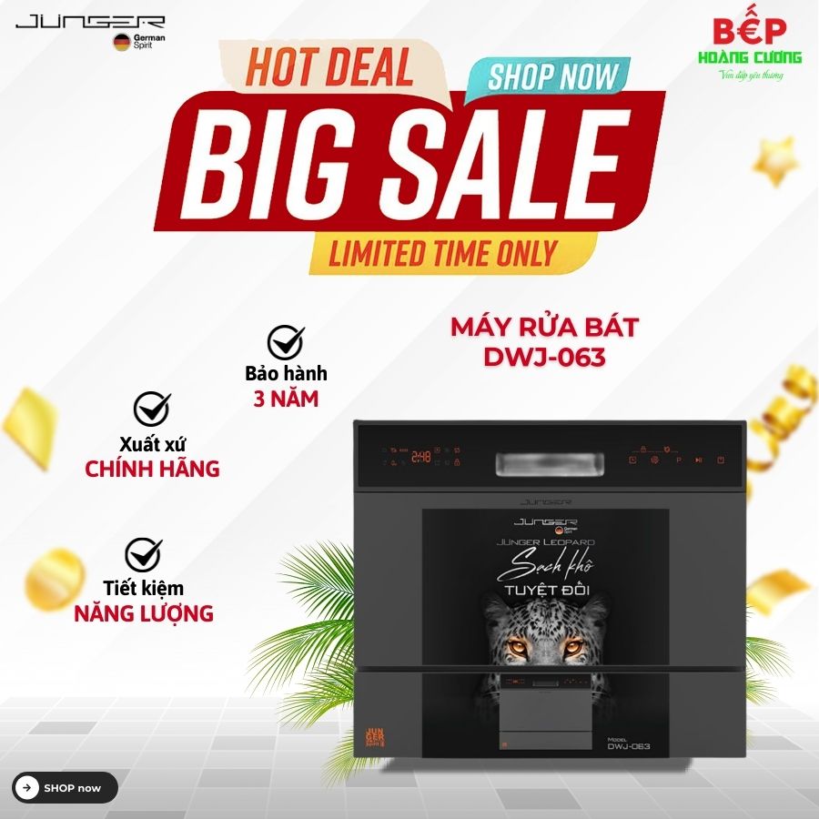 Máy rửa bát mini Junger Model DWJ-063