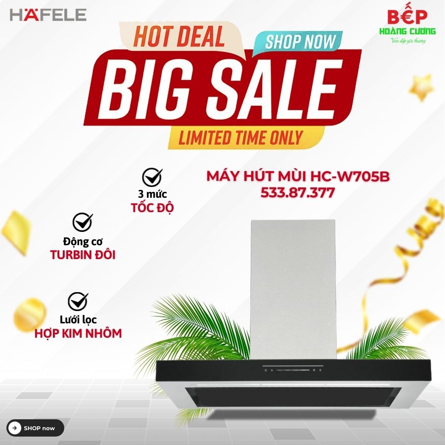 Máy hút mùi áp tường Hafele HC-W705B 533.87.377