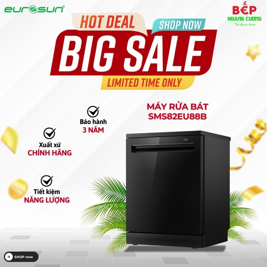 Máy rửa bát âm tủ Eurosun SMS82EU88B
