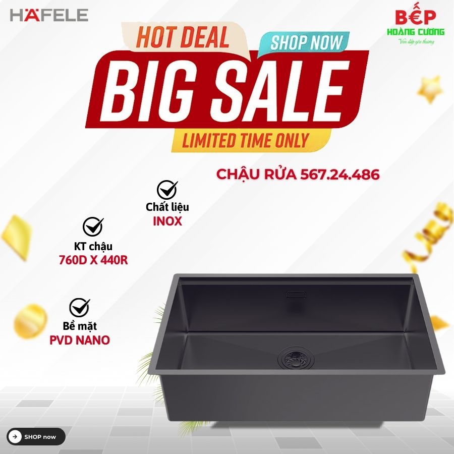 Chậu rửa bát Hafele WS R10 HS25-SSN1S-7644 567.24.486 Titan