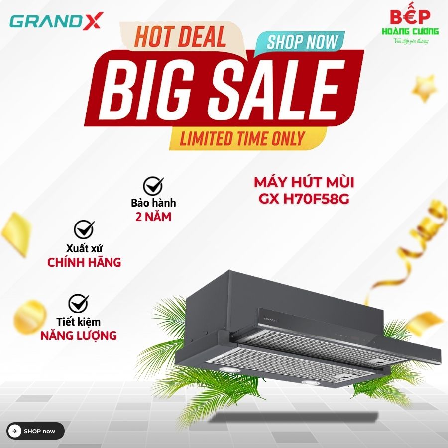 Máy hút mùi âm tủ GrandX GX H70F58G