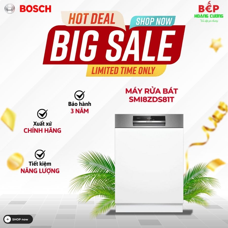 Máy rửa bát Bosch SMI8ZDS81T