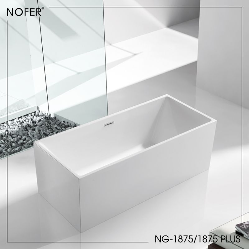 Bồn tắm EuroKing không massage NG-1875 PLUS (All White)