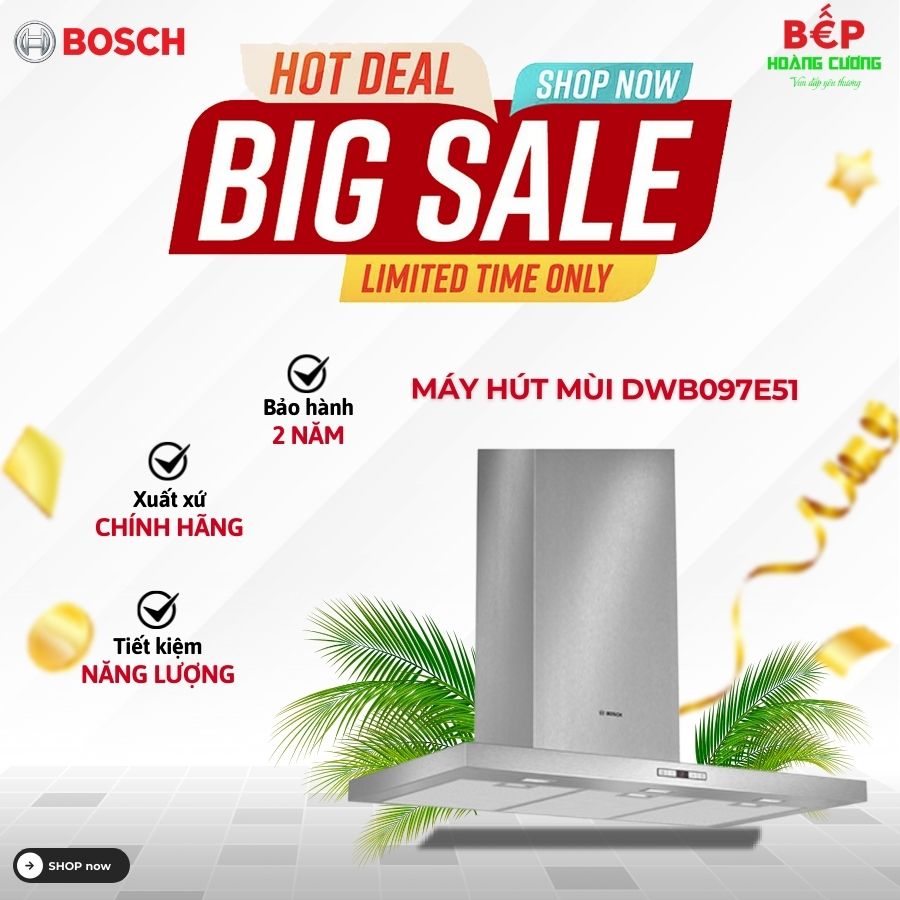 Máy hút mùi treo tường Bosch DWB097E51