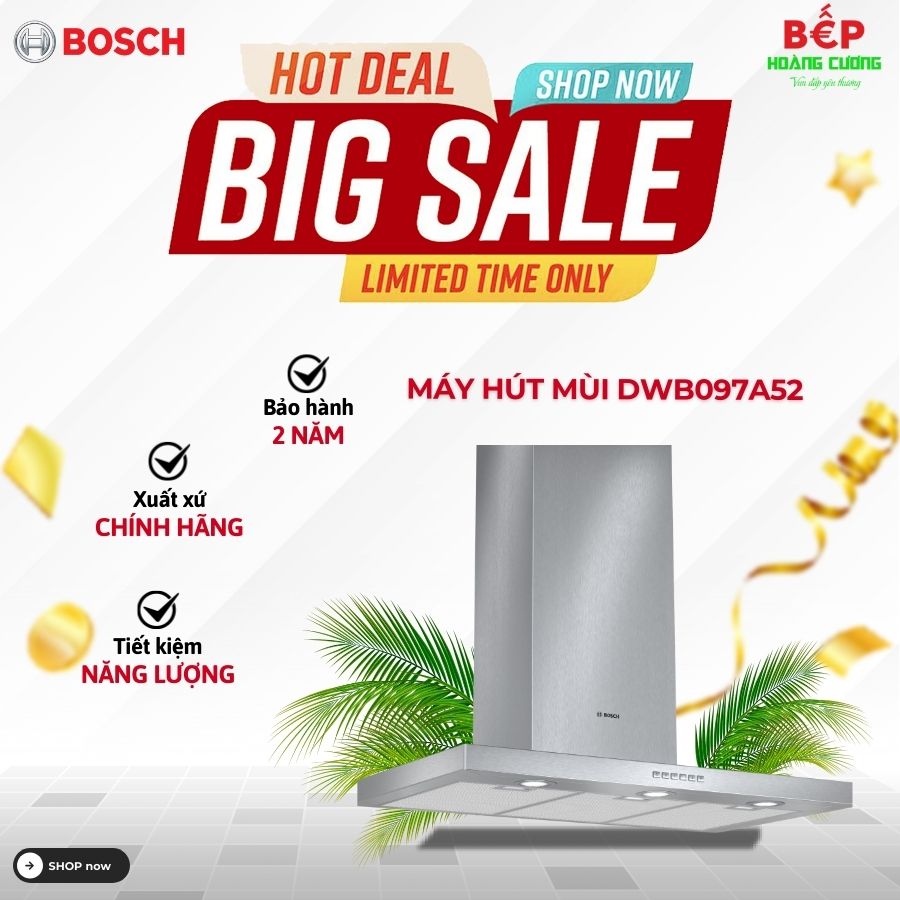 Máy hút mùi treo tường Bosch DWB097A52