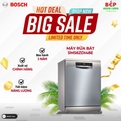 Máy rửa chén bát Bosch SMS6ZDI48E