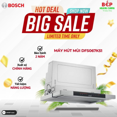 Máy hút mùi âm tủ Bosch DFS067K51 Serie 8
